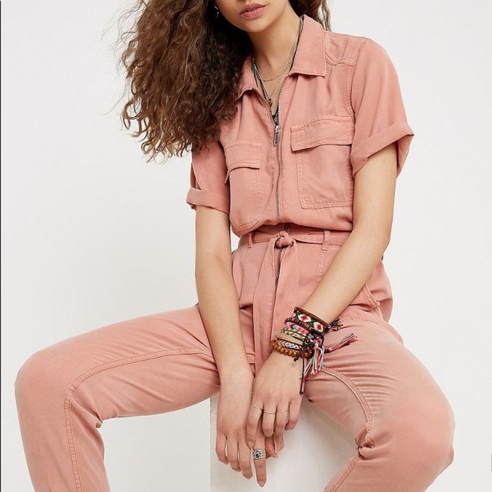urban outfitters BDG tori pink jumpsuit
